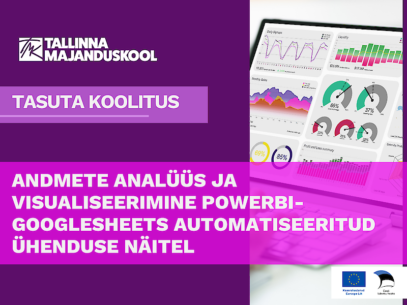 Andmete anal&uuml;&uuml;s ja visualiseerimine PowerBI-GoogleSheets automatiseeritud &uuml;henduse n&auml;itel