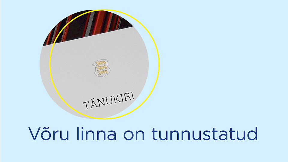 Recognitions of the city of Võru