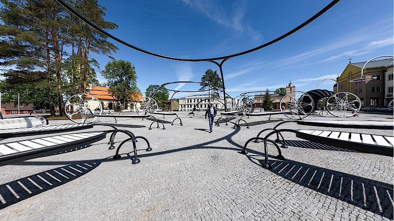 Центральная площадь города Выру